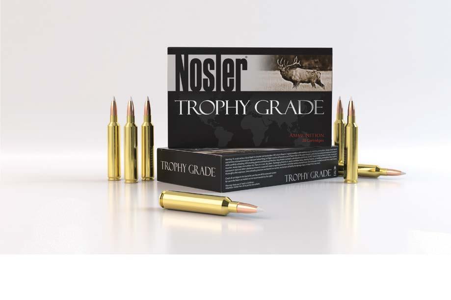 Whether you want your ammunition loaded with AccuBond, Partition, Accubond Long-Range, Ballistic Tip or, E-Tip, Nosler Trophy Grade Ammunition will have the right load for the right game.