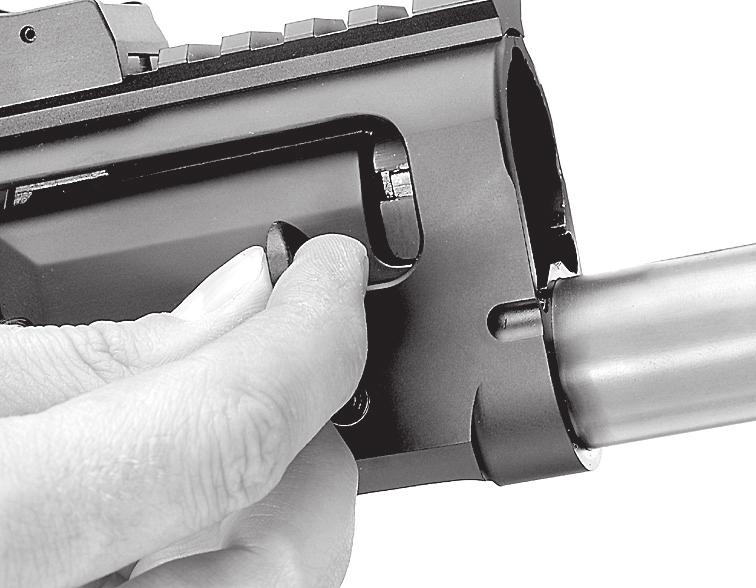 When the action becomes excessively dirty, remove the trigger group and bolt assembly from the receiver as explained under Removal of the Trigger Group and Bolt
