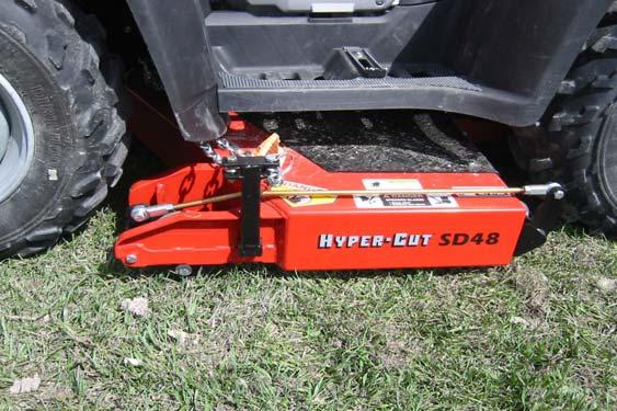 place the over center pin supplied to hold the hitch swivel bracket to the ATV hitch.