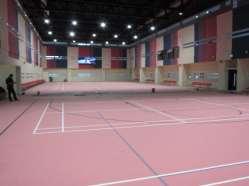 accessible access to the Playing areas, Practice Hall, Racket Control Centre, Gluing area, Call Areas,