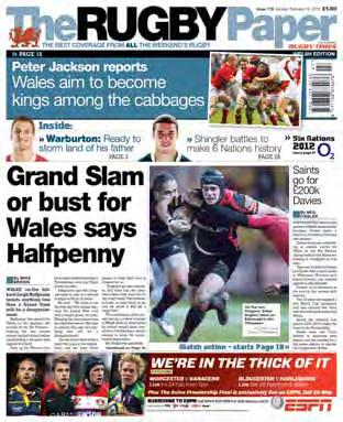 news around the world The Rugby paper produces three