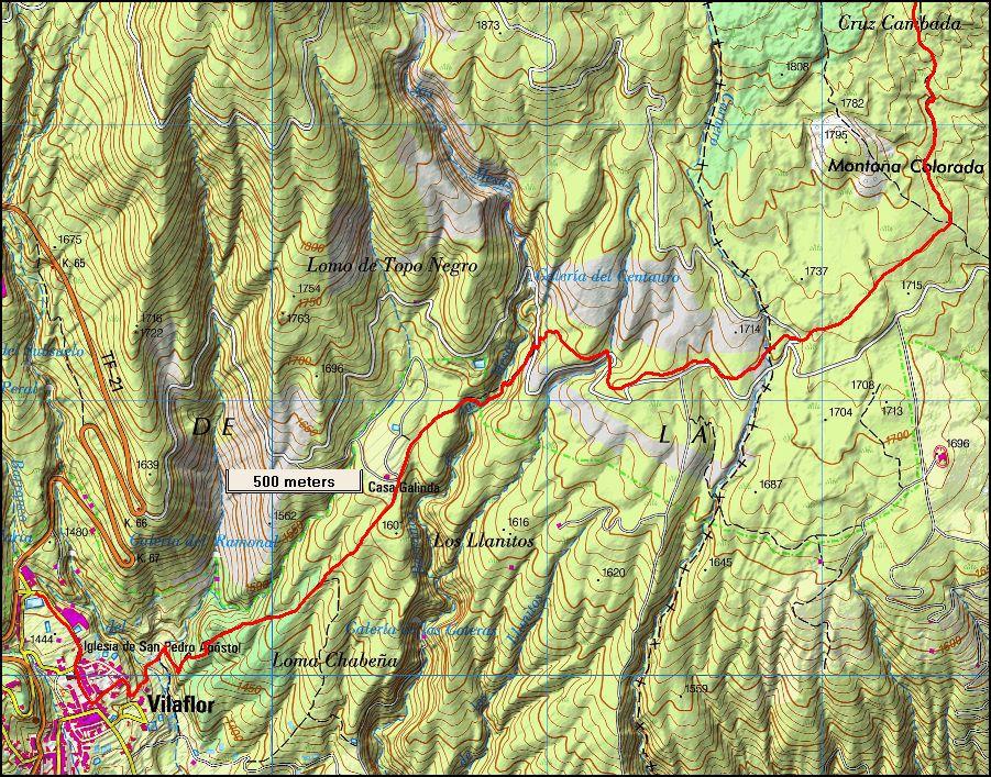Route followed is outlined in