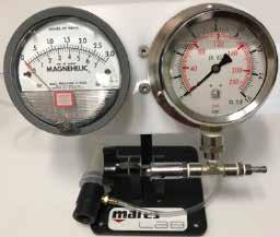 2017 - revised 2017 Octopus MV S10 MV. ADJUSTMENT 34. Recheck Intermediate Pressure (9.8-10.2 bar/ 142-148 psi). MAGNEHELIC GAUGE 35. Attach the Second Stage to a Magnehelic Gauge. 36.