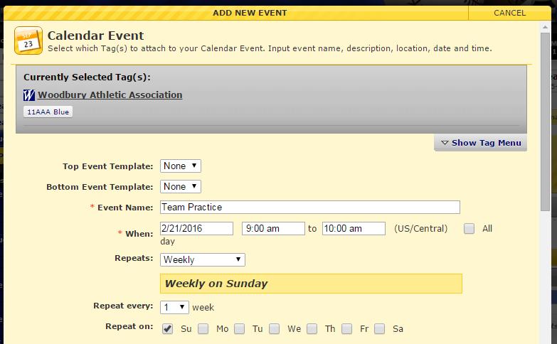 Once you have logged into your Sport Ngin account, navigate to your team page. 2.