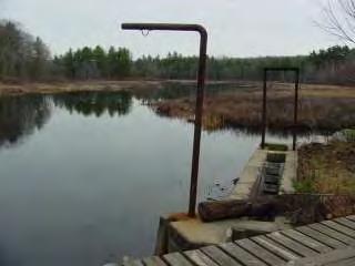 Pond, fishway leading into