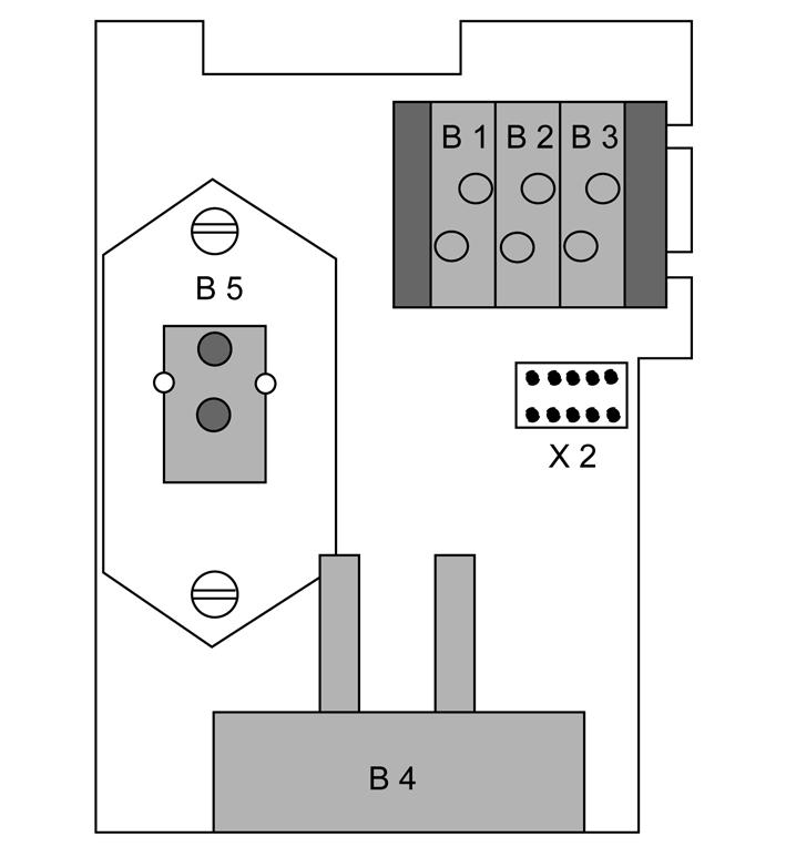 Schematics and Diagrams Oxylog 2000 Figure 4 Sensor PCB, component diagram