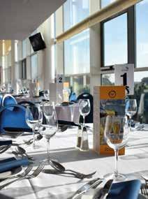 Fine Dining Dine & View Restaurant A Dine & View package is an excellent alternative to the larger private suites, offering a private balcony and panoramic views of the Racecourse.