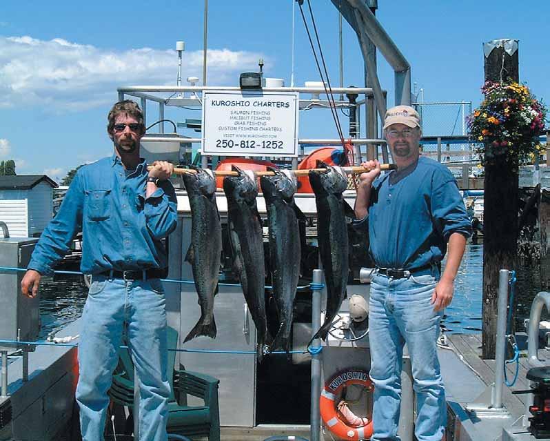 Author David McRae Clients with limit of springs caught on the Kuroshio. Still, diversification is a necessity of survival for many fishermen today.