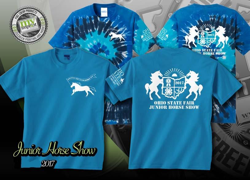 Ohio State Fair Junior Horse Show T-Shirt Order Form T-shirts Solid: Youth Large Adult Small Adult Medium Adult Large Adult X Large Tie-dye: Youth Large Adult Small Adult Medium Adult Large Adult X