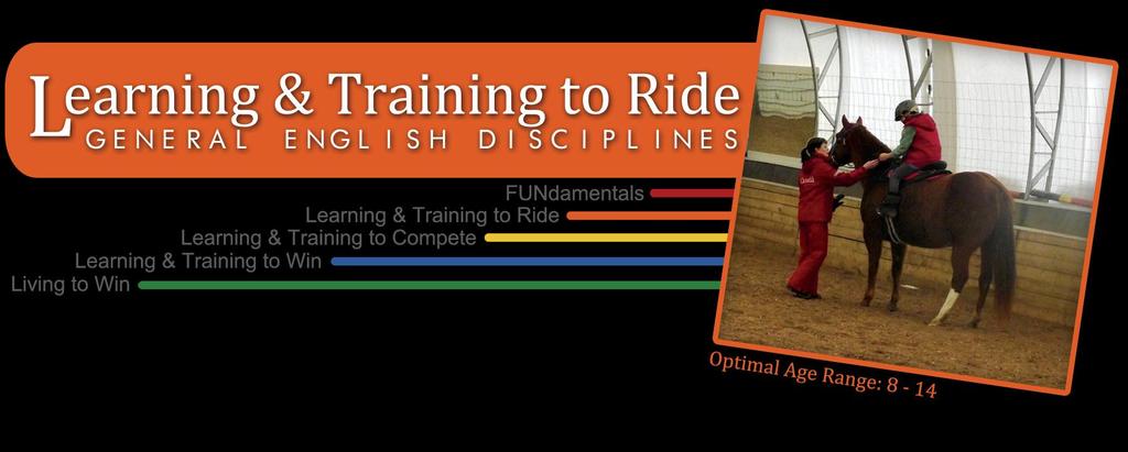 TRAINING Further develop and consolidate basic equestrian skills introduced at the Fundamental Stage through experimentation with different disciplines and activities Group and individual training