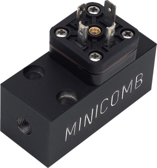 zones 2 / 22 MINICOMB with sub-base mounting Description The MINICOMB Series is a very compact-sized pressure switch for measuring compressed air, low-viscous media and non-aggressive gases.