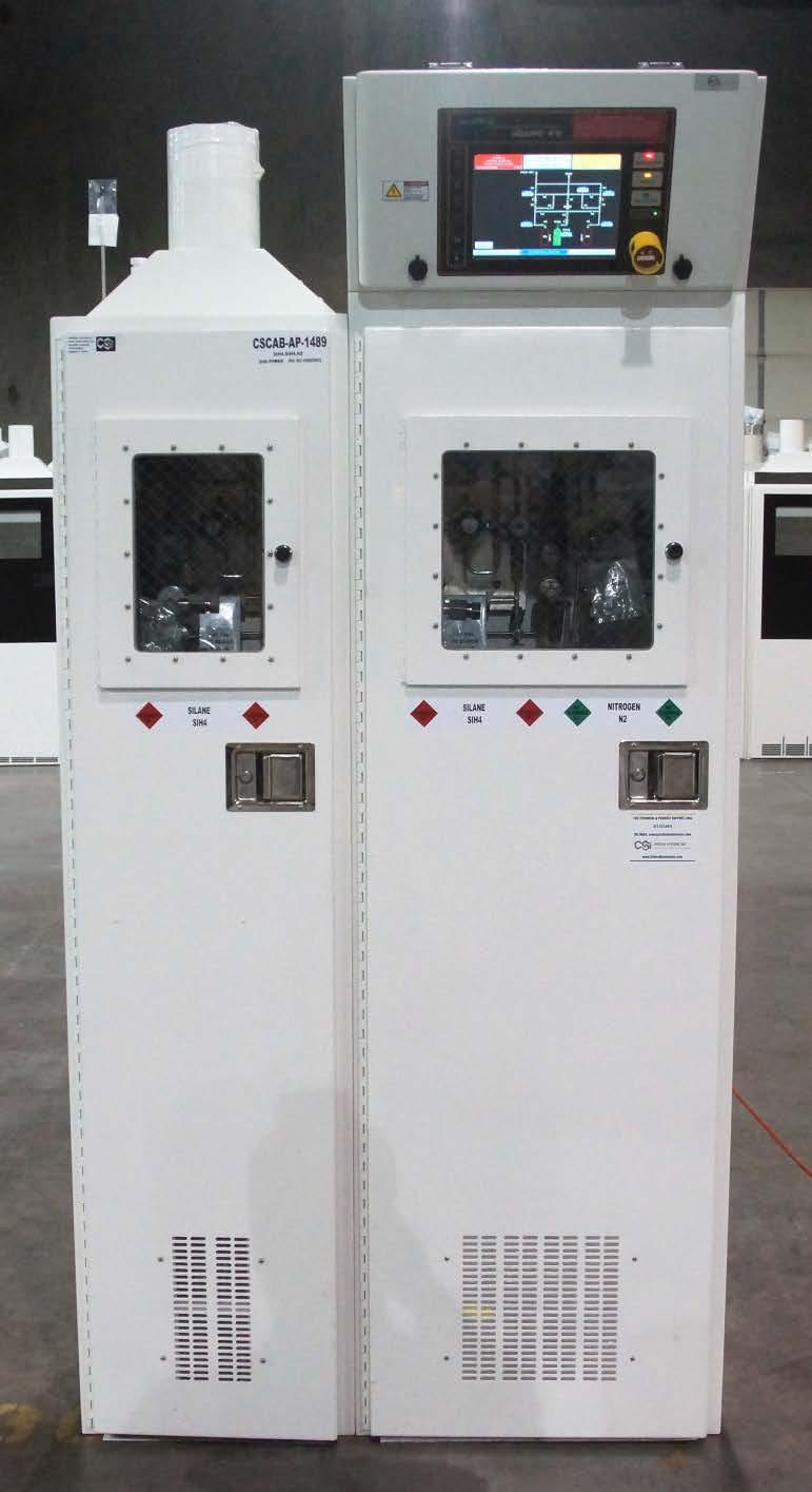 Gas Cylinder Cabinet CGA G-13 Requirements: 1. G-13 Definition of Gas Cabinet Section 8.2.2 1. Cabinet/Enclosure, Controller, Gas Panel 2. Connected to Scrubbed Exhaust 3.