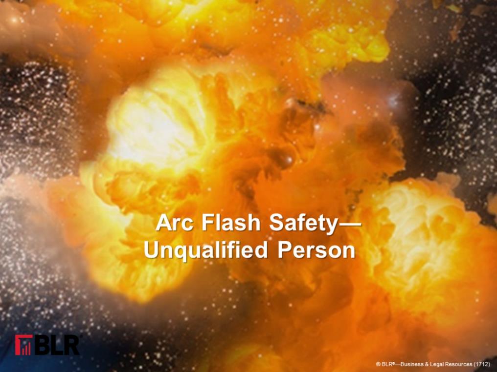 Welcome to this training session about arc flash. In this session, we ll talk about the hazards and risks of working around exposed, energized electrical equipment.