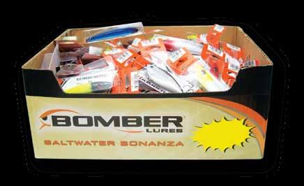Bomber Saltwater lures in the right color patterns.
