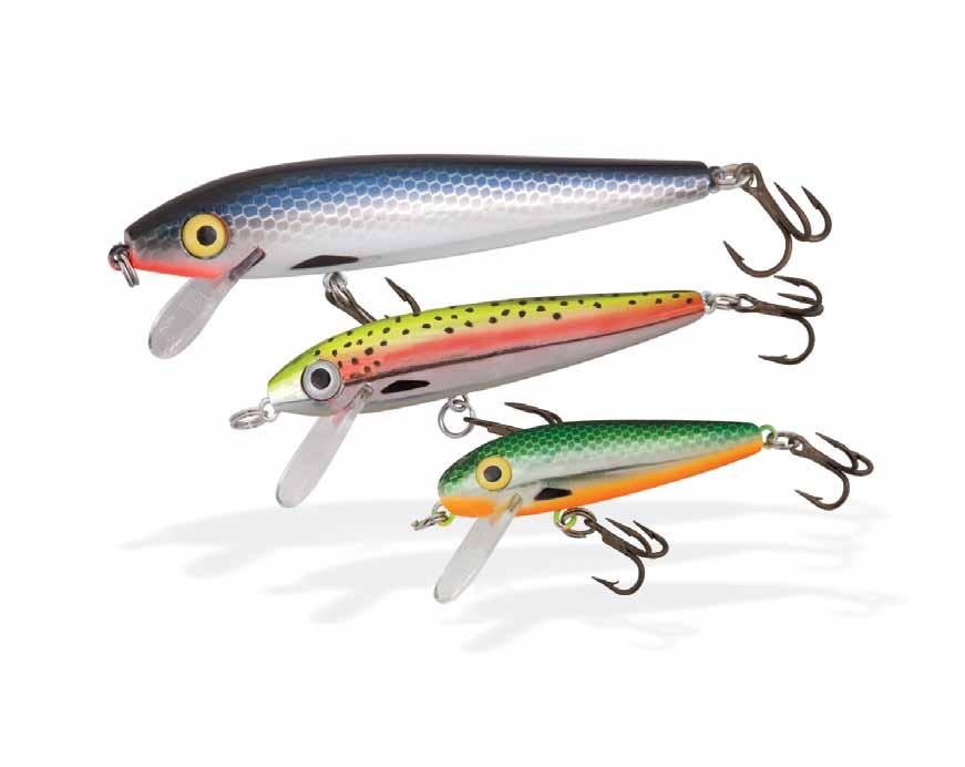 Tracdown Minnow The classic Rebel F49, F50, and F10 now come in sinking Tracdown versions, which expands the versatility of these incredible fish-catchers.
