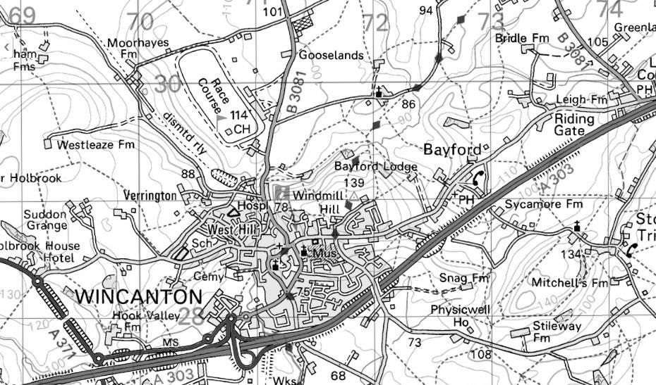 LOCATION Ideally located just off the A303, Wincanton Racecourse can be found ½ mile to the north of the town centre, on the B3081 Wincanton to Bruton road.