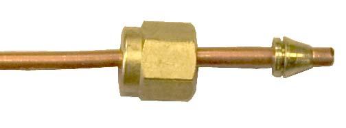 Plumb the gas supply tubing/regulators so that one 1/8-inch Swagelok female connector is available for each gas needed at the GC.