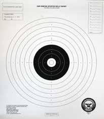 The Rimfire Sporter Course of Fire The Rimfire Sporter course of fire includes one sighting stage and six competition stages that are fired at distances of 50 and 25 yards or at 50 feet on 50 foot
