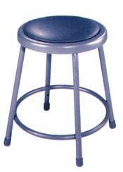 60 ea. As Low as $15.70 each As Low as $25.50 each As Low as $21.40 each HEAVY-DUTY STEEL PADDED STOOLS Made of 7/8 O.D., 18-gauge steel tubing in 3 fixed and 3 adjustable sizes.