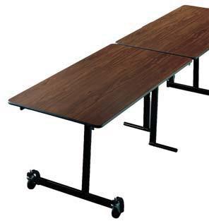 CAFETERIA TABLES KI Folding Cafeteria Tables w/stools KI Folding Cafeteria Tables w/benches All-steel frames provide