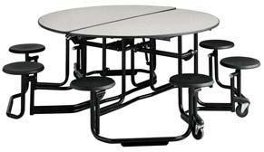 00 KI30139B Folding Table w/bench 30" x 139" 12-16 $1,030.00 $ 976.00 KI60B Folding Table w/bench 60" Round 8 $1,087.