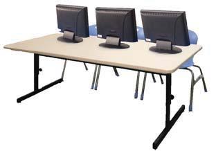 only. Adjustable tables do not have modesty panels. Modesty panels have wire management hole.