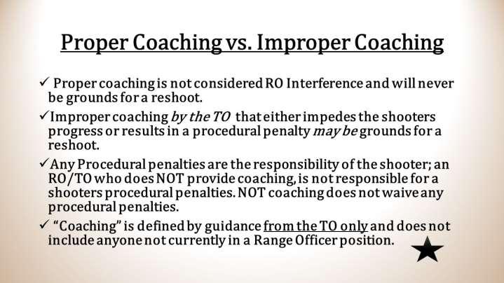 Instructor: Give examples of both proper coaching AND improper coaching for discussion.