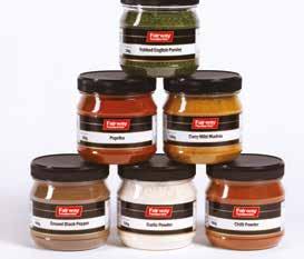 Herbs, Seasoning & Spices GARLIC & CHESTNUT 172381 Chestnut Puree 907gm x 1 5.59 176917 Cambray Garlic Puree 1 kg x 1 4.99 026420 Fairway Garlic Granules 600gm x 1 9.