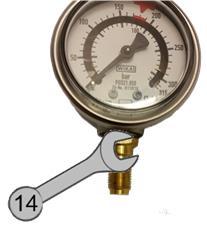 Maintenance Pressure gauge repair 5 5.2.3 Refitting the pressure gauge on the valve 1. Comply with and apply the instructions for selecting and fitting pressure gauges (standard EN 837-2). 2.