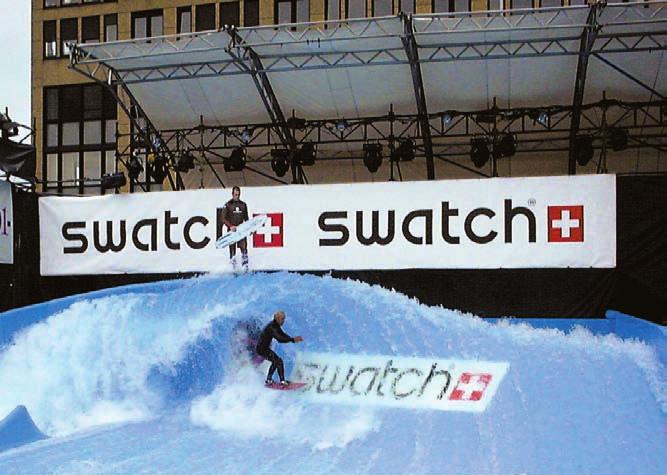 Reference: Swatch wave Surfing becomes an event It was clear to us that, with a project for such a high-profile customer as SWATCH, we needed a partner for water treatment who had an equally