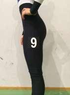 Numbers can be printed straight on to the trousers/shorts/leotard or on a separate piece of cloth (similar colour as the area where it will be fastened) which then must be sewn to the competition