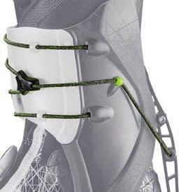 INTEGRATED CUFF GUIDES Improves the cuff wrapping on the tibial area by spreading the pressure along four lines.
