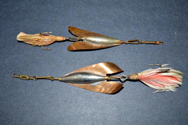 Arrowhead Spinners Manufactured by J.T. Buel, this is the form of the lure illustrated in his original Apr.