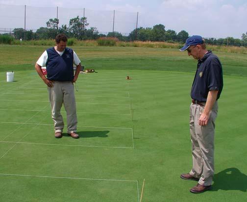 Materials and Methods Treatments (Table 1) were evaluated on an established stand of L-93 / G-2 (50:50) creeping bentgrass at CDGA's Sunshine Golf Course in Lemont, IL (Image 3).