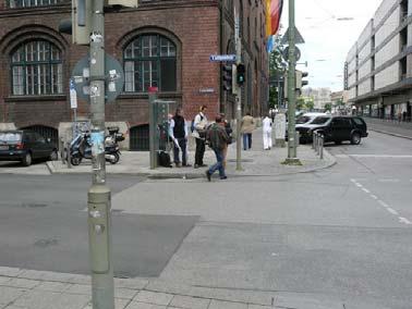 The pan-european crossings In Germany zebra crossings are not
