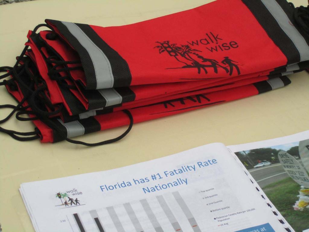 WalkWise Tampa Bay is a grassroots effort providing pedestrian safety education to people living in or visiting Hillsborough, Pinellas, and Pasco