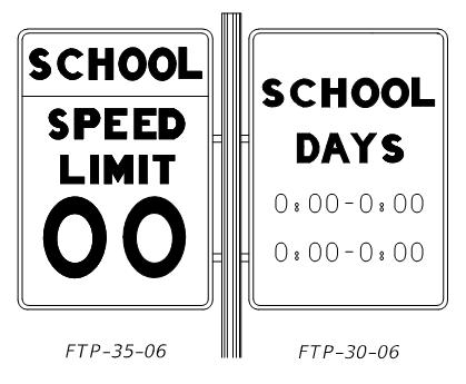 Updated School Zone Standards Overview of Major Changes: S5-1 School Zone With Flashing Beacon is required Static time of day signs permissible only for: Low Volume side streets that