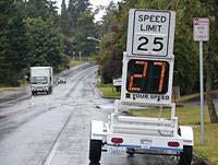 Speed Trailers Provide awareness