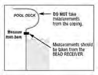 MEASURING INSTRUCTIONS Step-by-Step Lazy-L Pools Step #1: Measure the Width (A) and the Length (B) Figure 1 Referring to the illustration of your Lazy-L pool (Figure 1), be sure that the width (A)