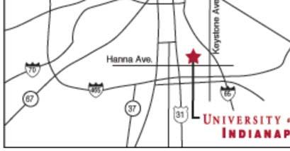 Driving Directions Address: 1400 East Hanna Avenue Indianapolis, IN 46227 From the Northwest: Take I-65 south to Exit 107 (Keystone Avenue). Turn right.