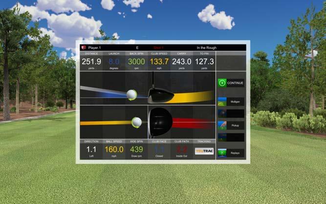 SWING ANALYSIS: POST SHOT 15 PRACTICE 16 SWING ANALYSIS: POST SHOT After a shot, a variety of options are displayed: CONTINUE: Accept the shot and continue.