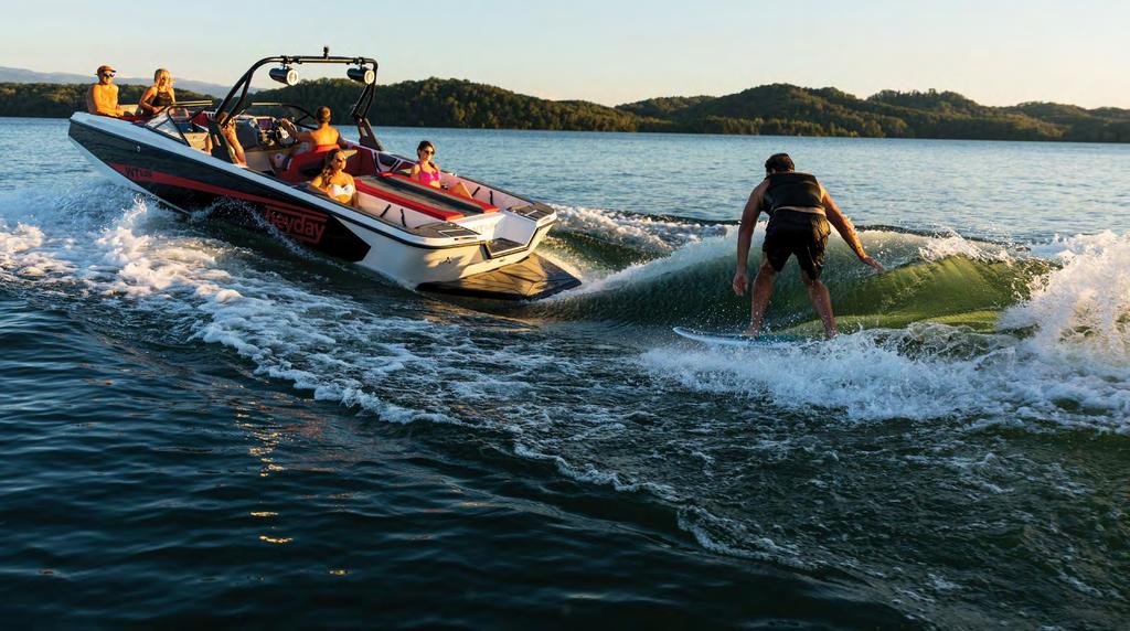 anatomy of a heyday wake wave height: it has to measure up A TALL WAVE IS VITAL TO BOTH WAKEBOARDING AND WAKESURFING AND THE INSPIRATION FOR HEYDAY S