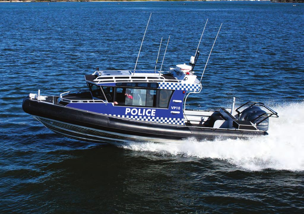 PATROL A COMFORTABLE, SAFE BOAT IS PARAMOUNT FOR OPERATORS TO CARRY OUT THEIR DUTIES EFFICIENTLY AND SAFELY.
