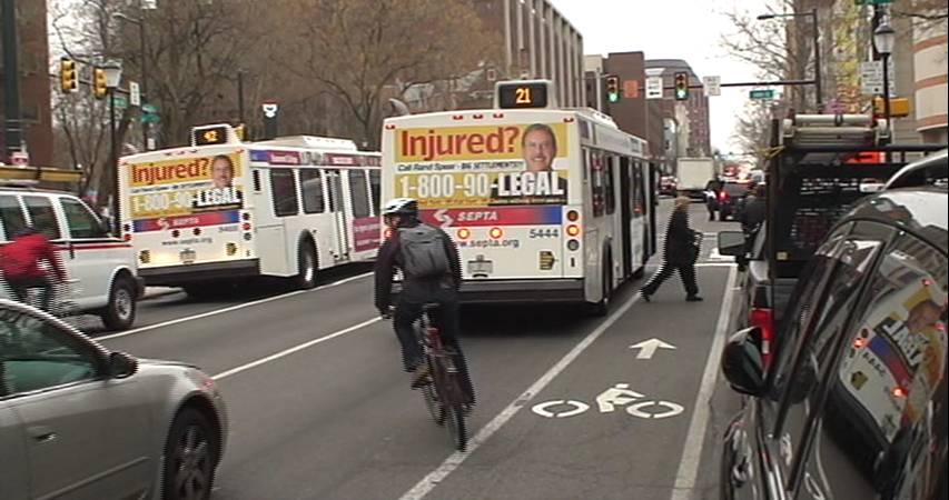Videologs Used to document degree of conflict between SEPTA and bicycles 3 locations along