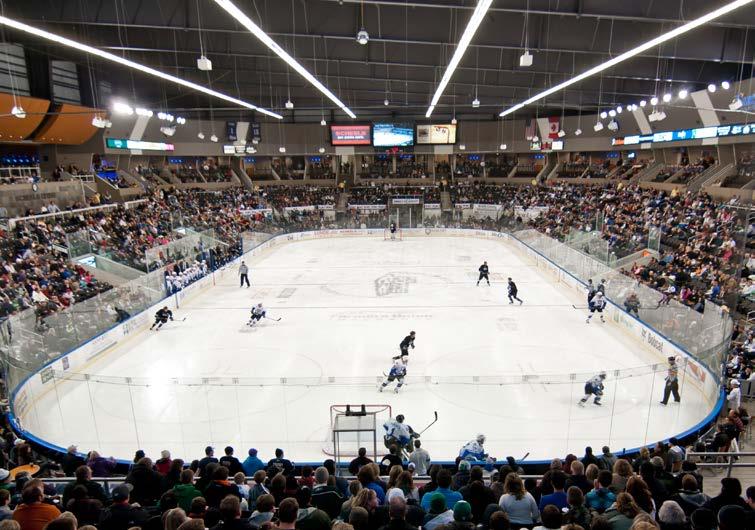 Scheels Arena Fargo, ND 2 multi-purpose hockey rinks Arena floor: 17,000 sq ft per rink Rink 1 ceiling height: 55 Rink 2 ceiling height: 35 Variable