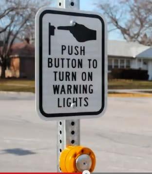 Message should only let blind pedestrian know beacon is flashing,