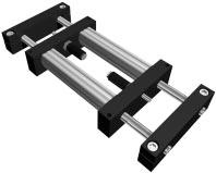 S Series 2-POSITION SLIDES DESCRIPTION S Series Slides are twin cylinder, internally powered, linear motion devices. S Series Slides are available in 2-positions.