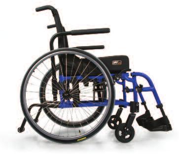 weight capacity Three arm cross brace that sits inside frame for a more rigid ride Axle Spacing Back Height Adjustable Axle Plate SPECIFICATIONS QXI HCPCS Code K0005 Frame Style