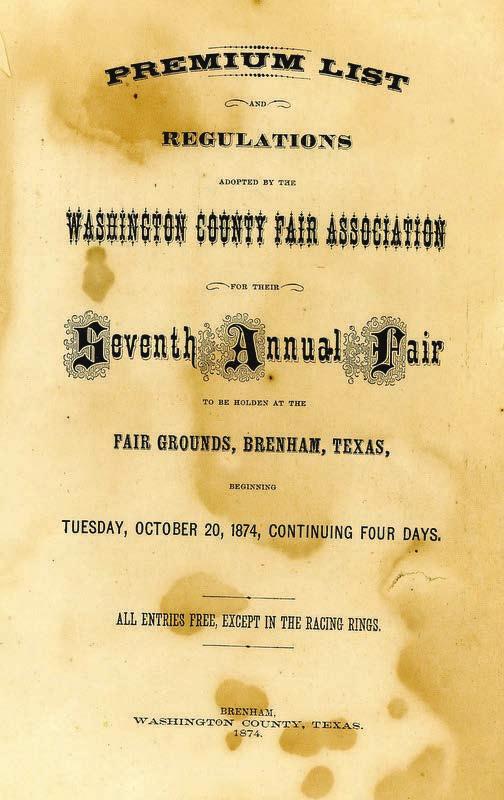 Is the oldest County Fair in Texas!