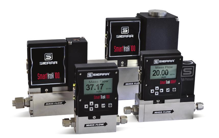 High Performance Digital Gas Mass Flow Meters & Controllers n Measure and control gas mass flow rates up to 1000 slpm n Pressure up to 5000 psig (333 barg) nideal for OEM, industry or research
